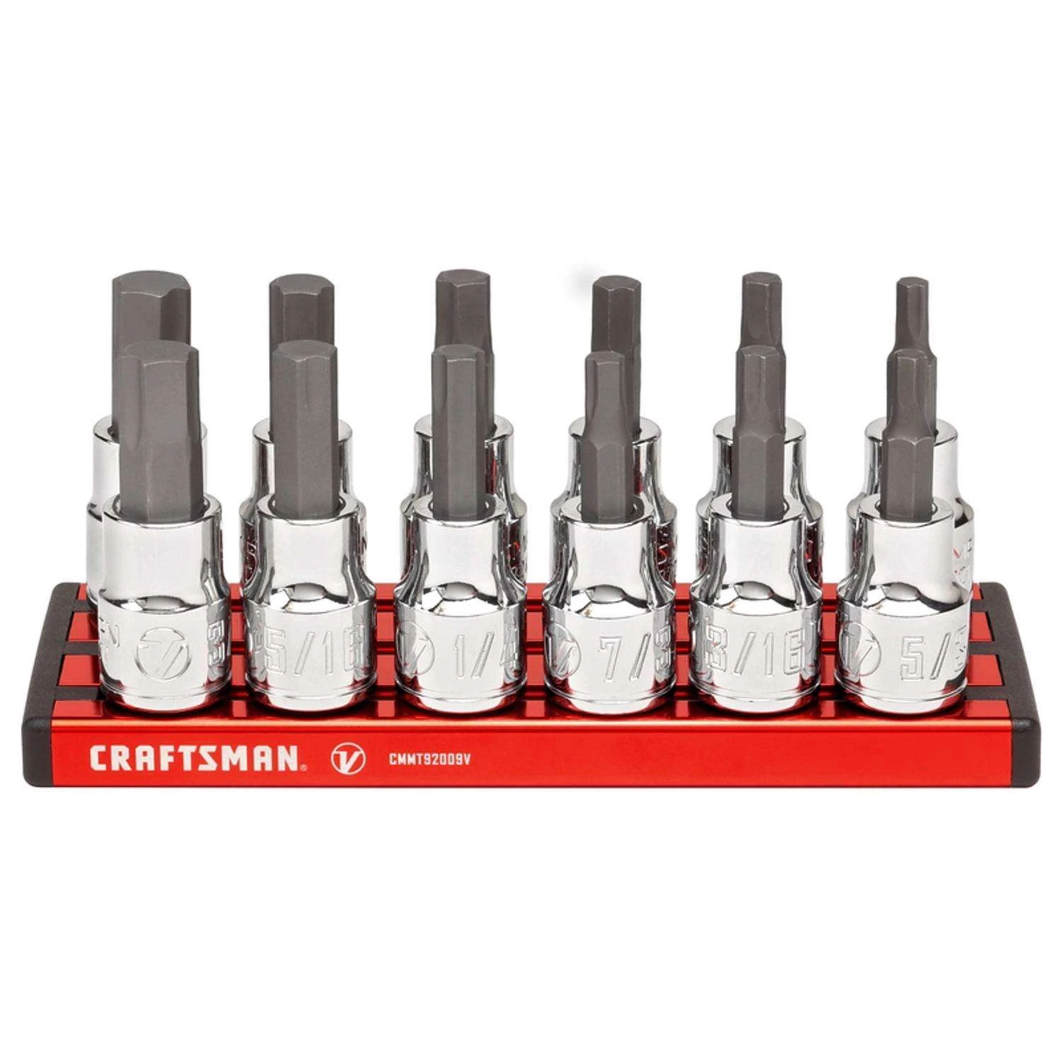 Craftsman V-Series X-Tract Technology 3/8 In. Drive Metric And SAE Hex Bit Socket Set 12 Pc 1 Craftsman V-Series X-Tract Technology 3/8 In. Drive Metric And SAE Hex Bit Socket Set 12 Pc